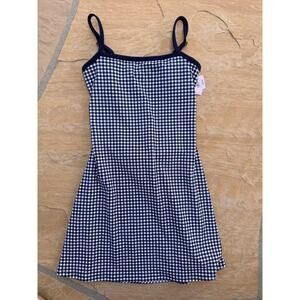 NWT Wild Fable Gingham Spaghetti Strap Mini Dress Size Small